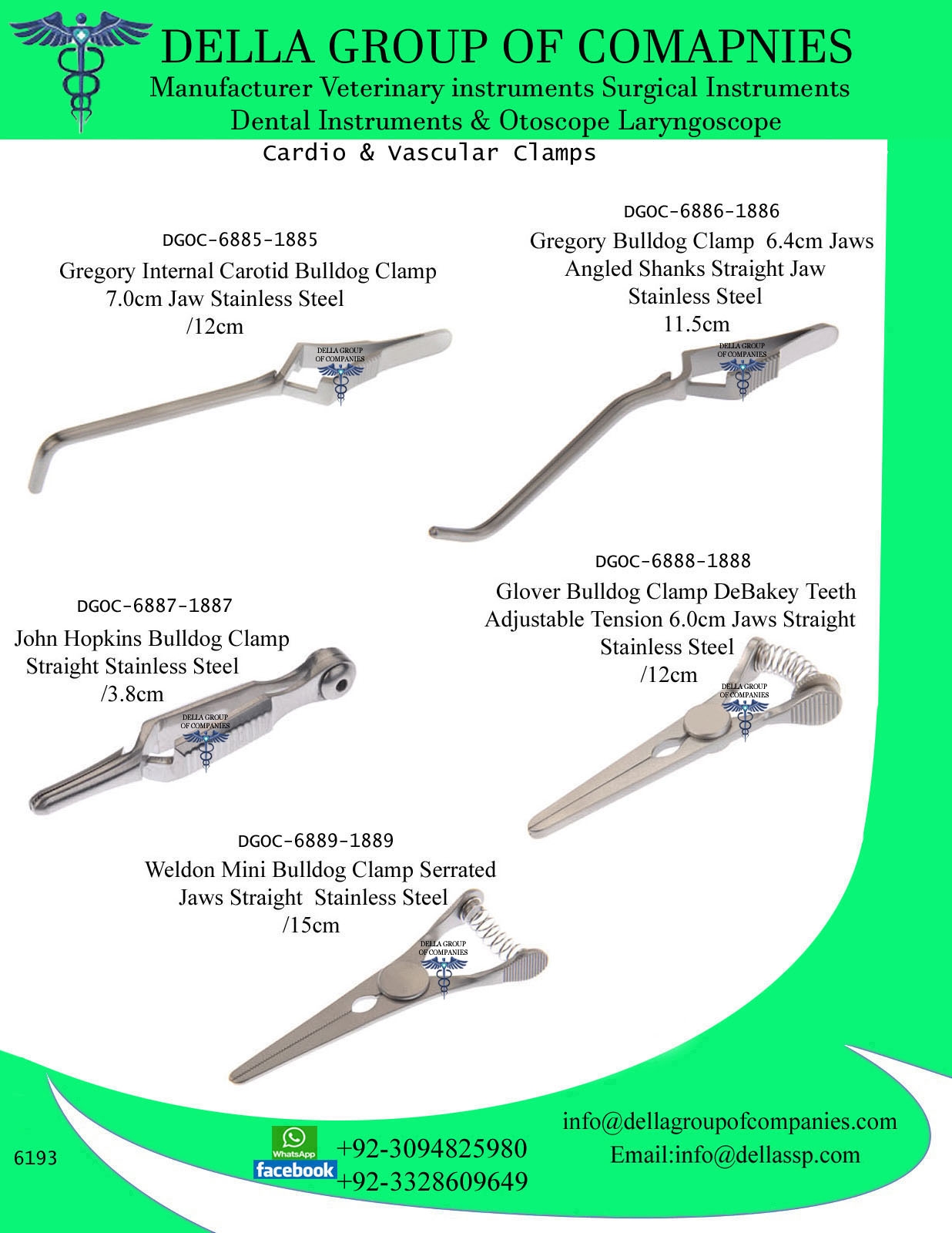 Cardio & Vascular Clamps